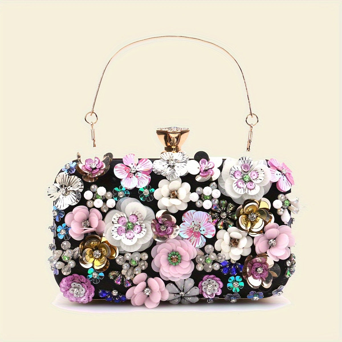 Elegant Floral Evening Bag