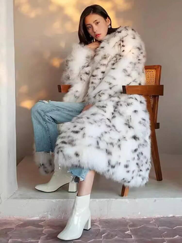 Leopard Faux Fur Coat