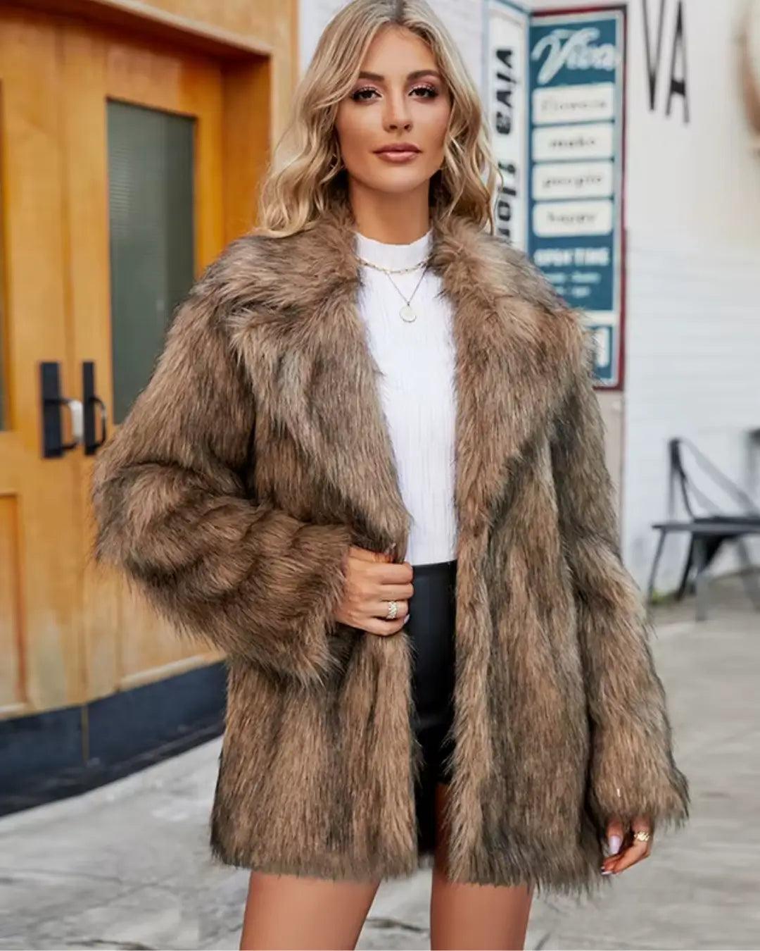 Soft Faux Fur Coat