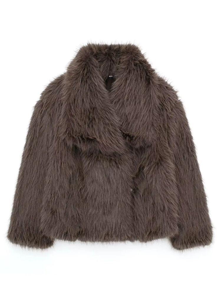 Elegance Faux Fur Coat