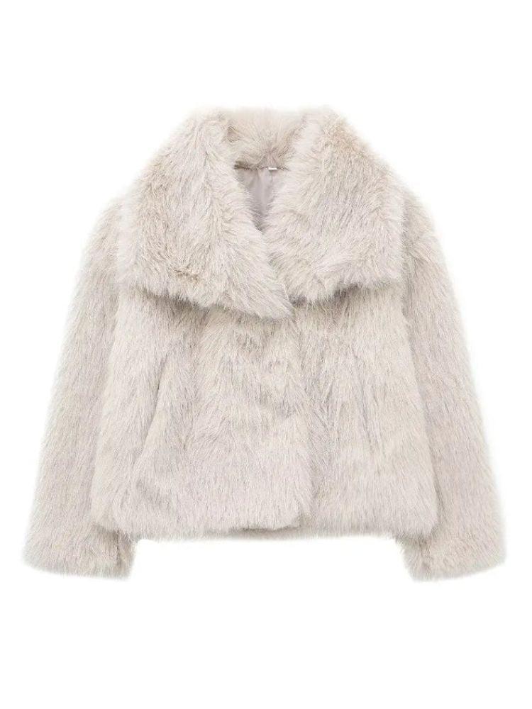 Elegance Faux Fur Coat