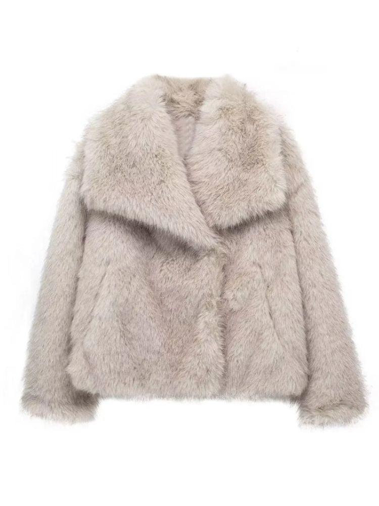 Elegance Faux Fur Coat