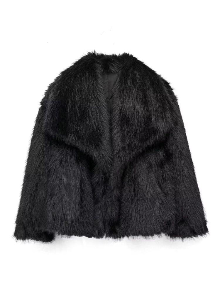 Elegance Faux Fur Coat