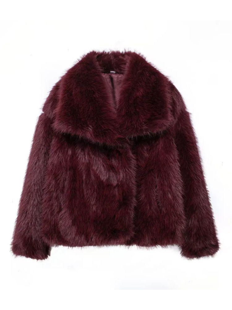 Elegance Faux Fur Coat