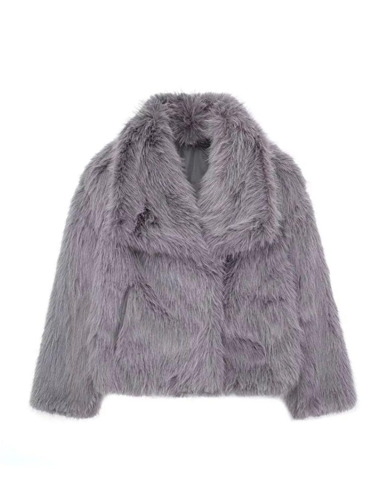 Elegance Faux Fur Coat