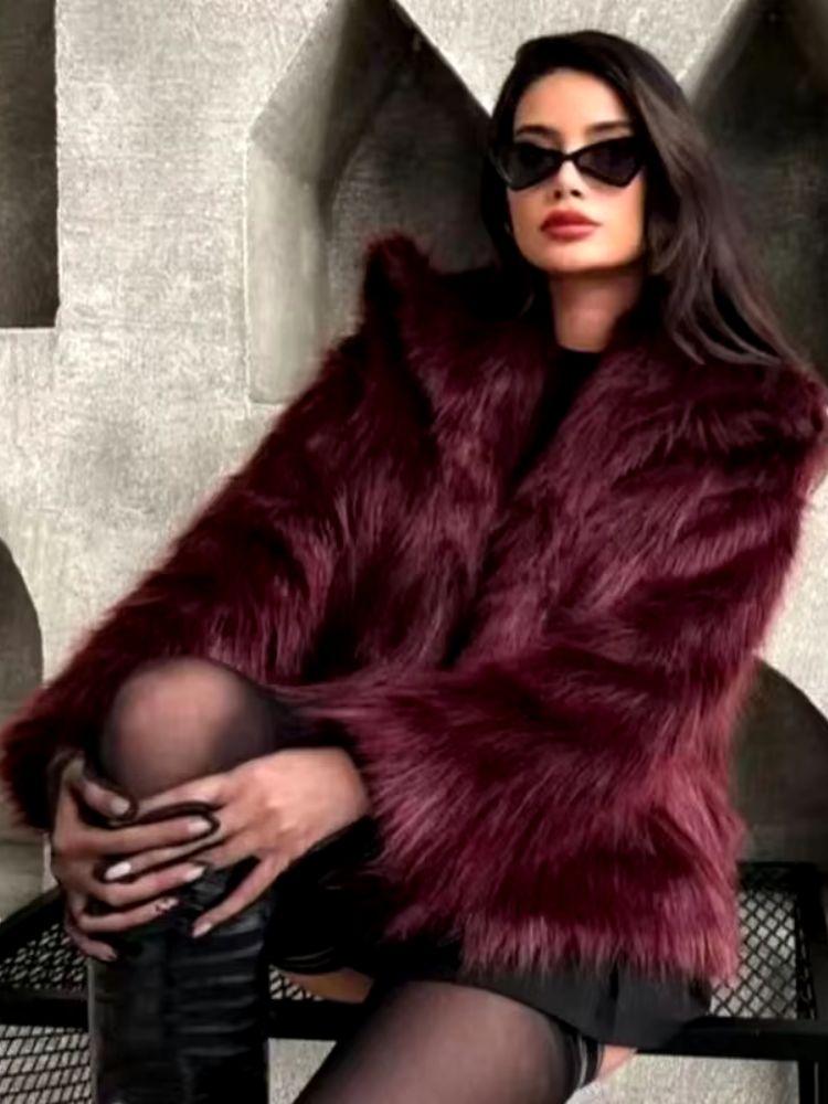 Elegance Faux Fur Coat