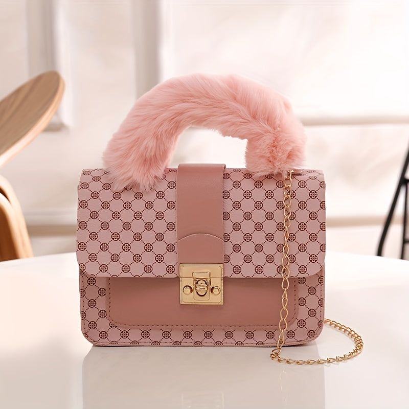 PlushCharm Crossbody Handbag