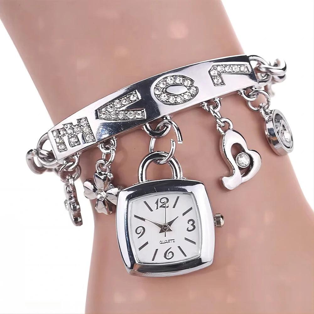 Rhinestone Charm Watch