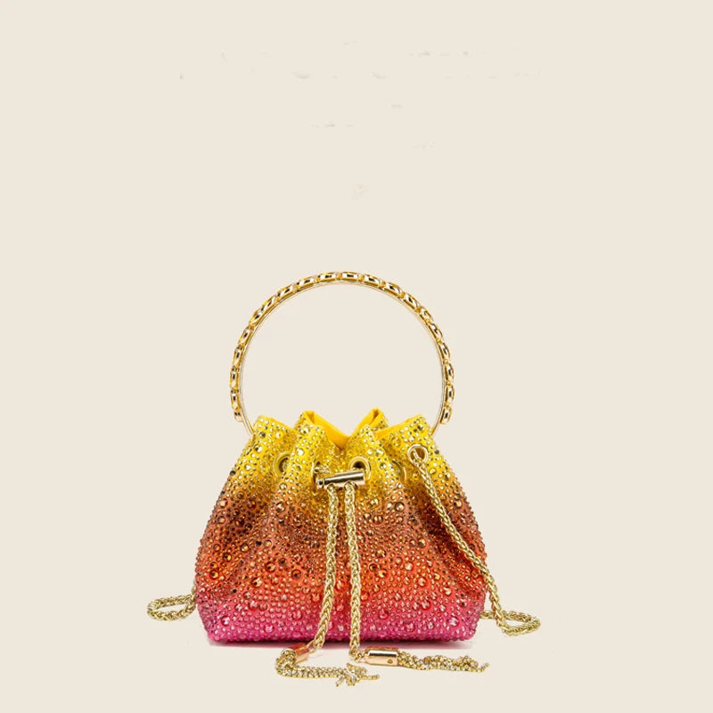 Crystal Bucket Bag – Luxury Rhinestone Evening Clutch