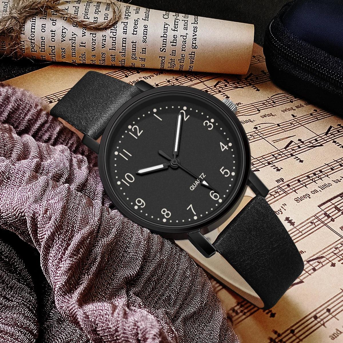 Heritage Luxe Leather Watch – A Timeless Vintage Statement