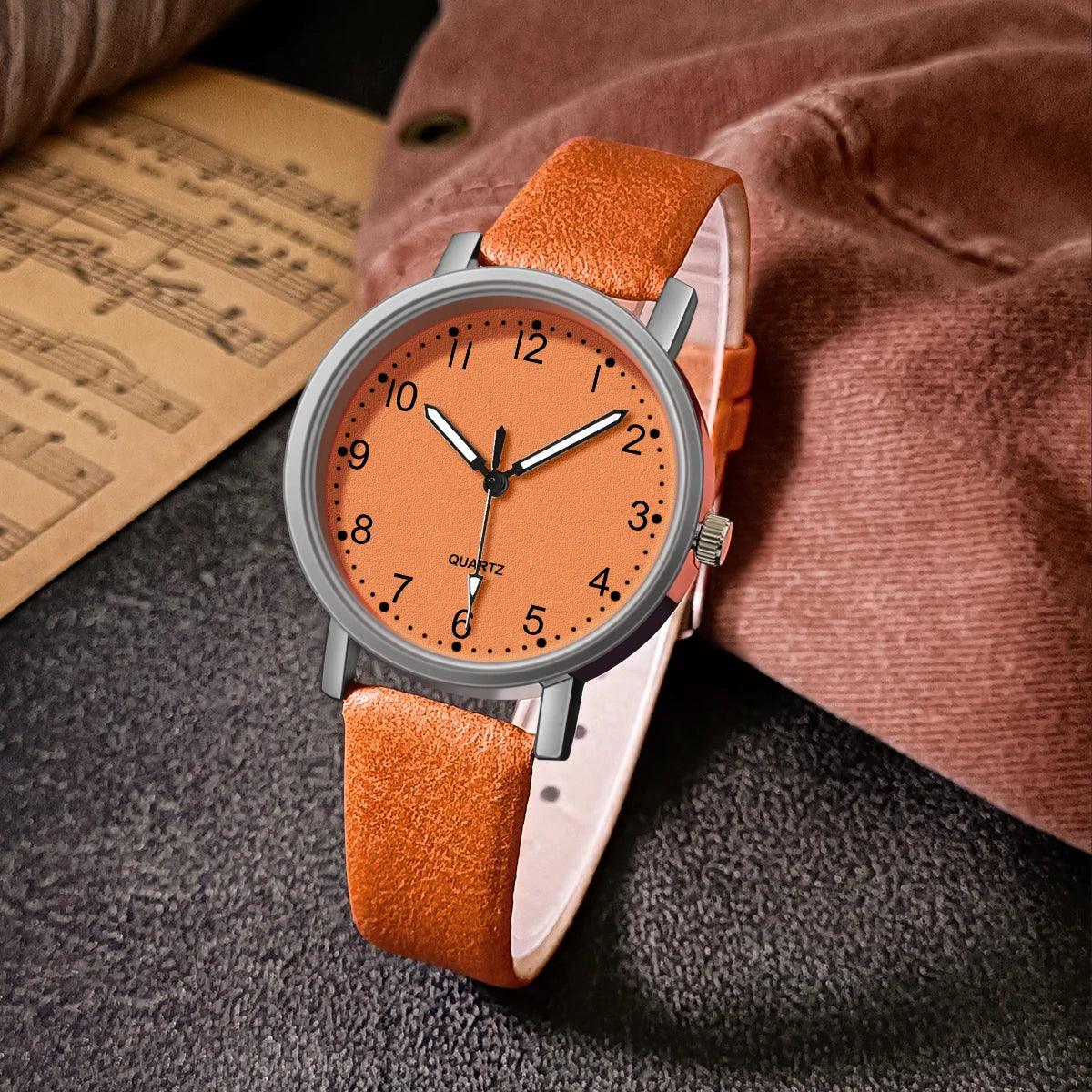 Heritage Luxe Leather Watch – A Timeless Vintage Statement