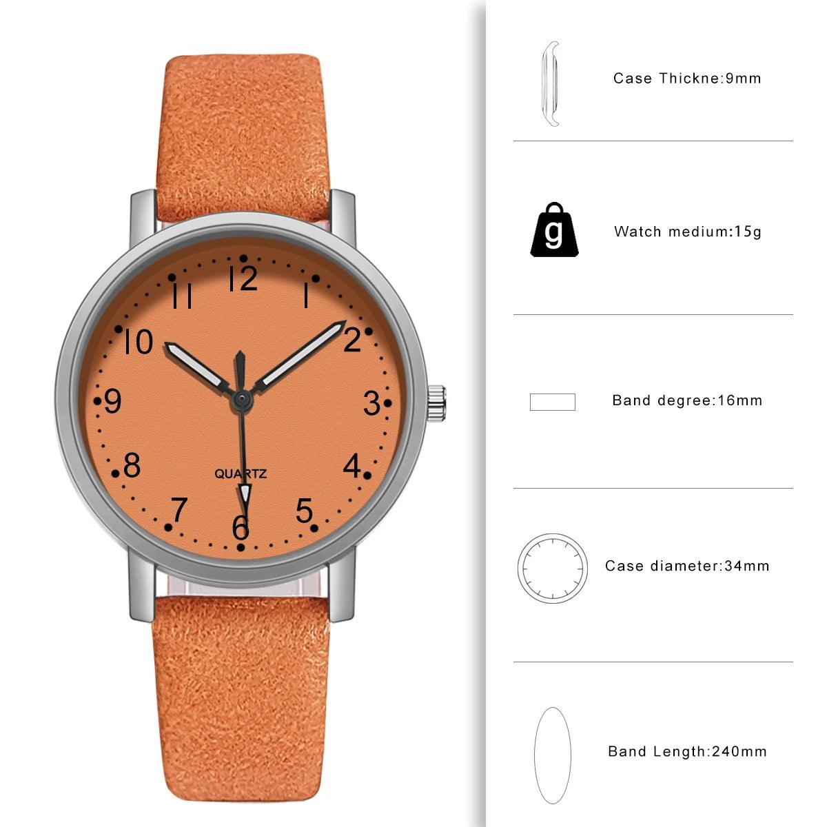 Heritage Luxe Leather Watch – A Timeless Vintage Statement