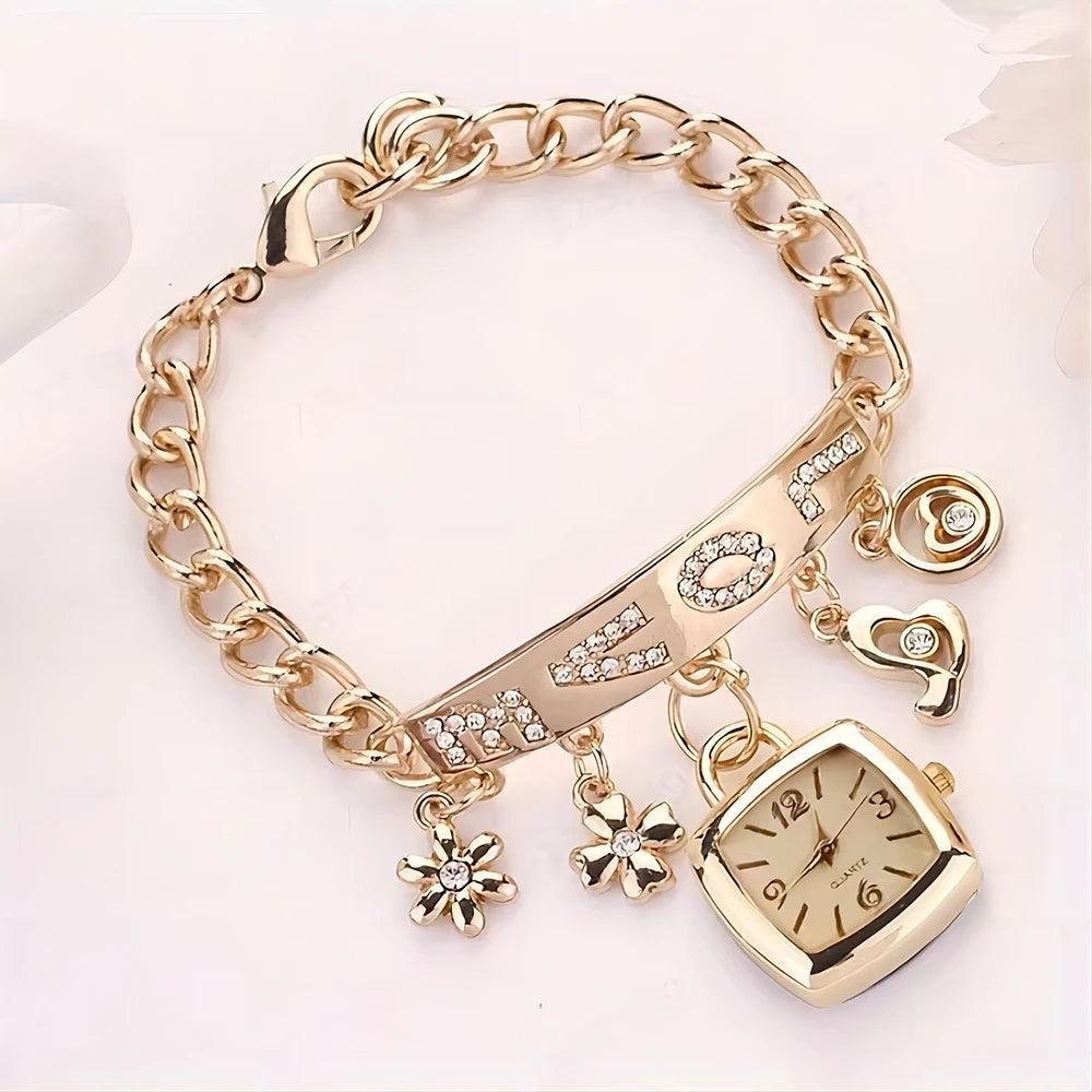 Rhinestone Charm Watch