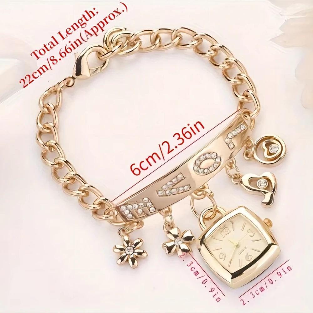 Rhinestone Charm Watch