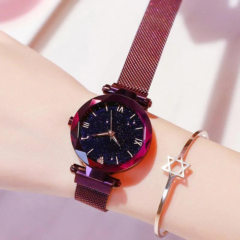 Starry Sky Quartz Watch – Elegant & Modern Timepiece