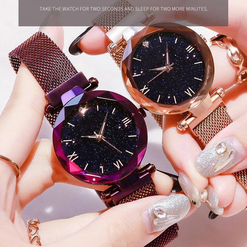 Starry Sky Quartz Watch – Elegant & Modern Timepiece