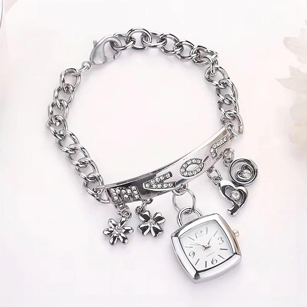 Rhinestone Charm Watch