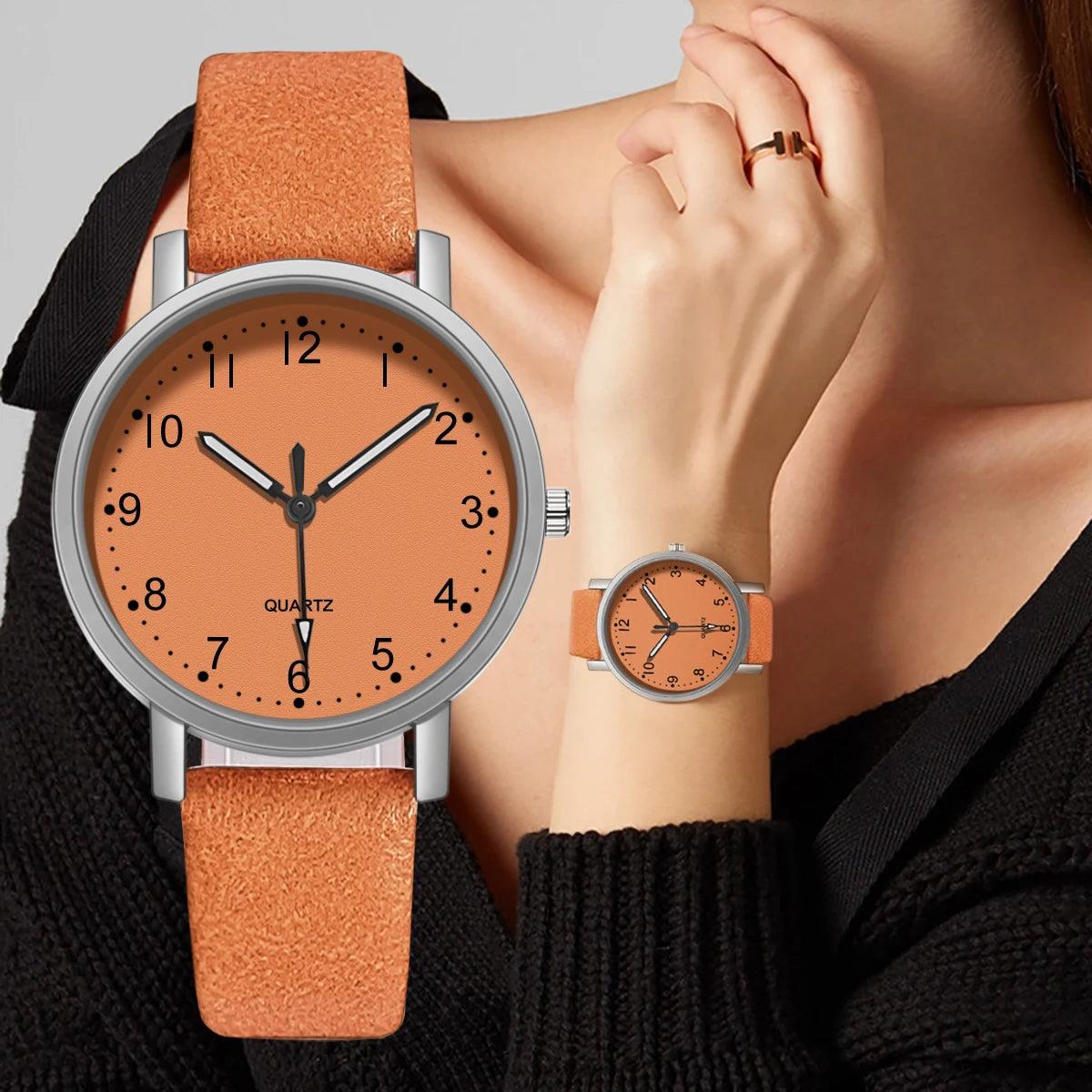 Heritage Luxe Leather Watch – A Timeless Vintage Statement