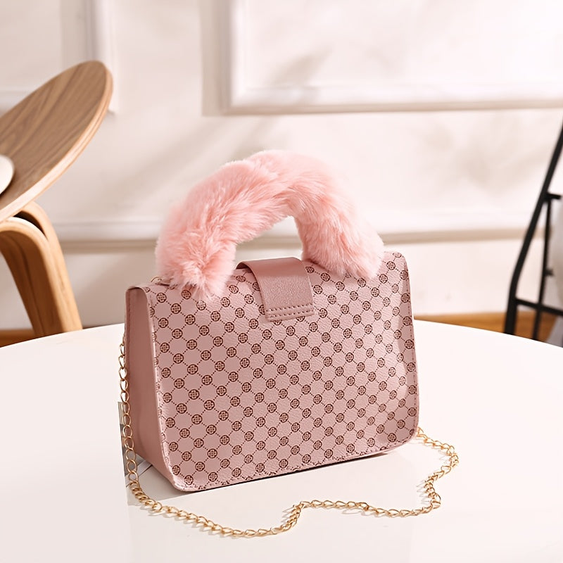 PlushCharm Crossbody Handbag