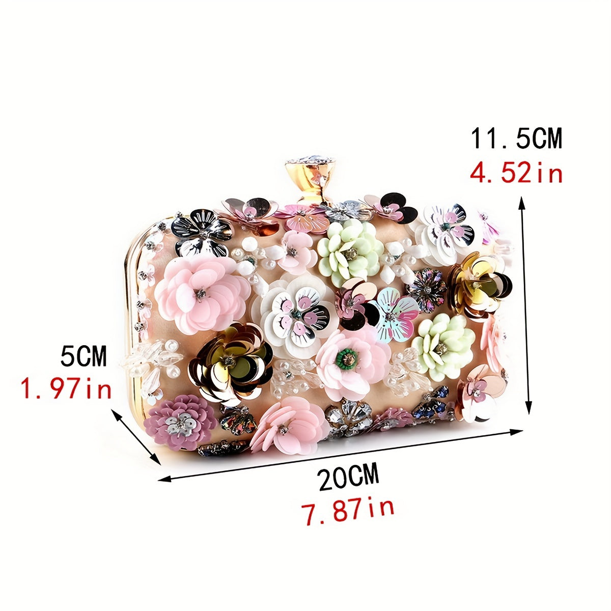 Elegant Floral Evening Bag